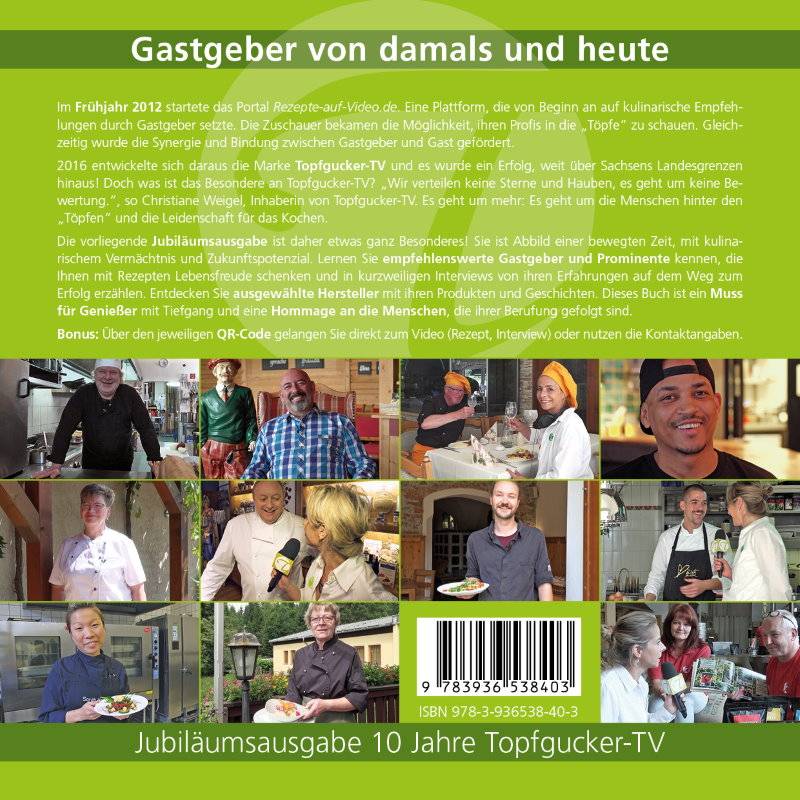 "Geschichten, Emotionen, Rezepte" Jubiläumsausgabe 10 Jahre Topfgucker-TV