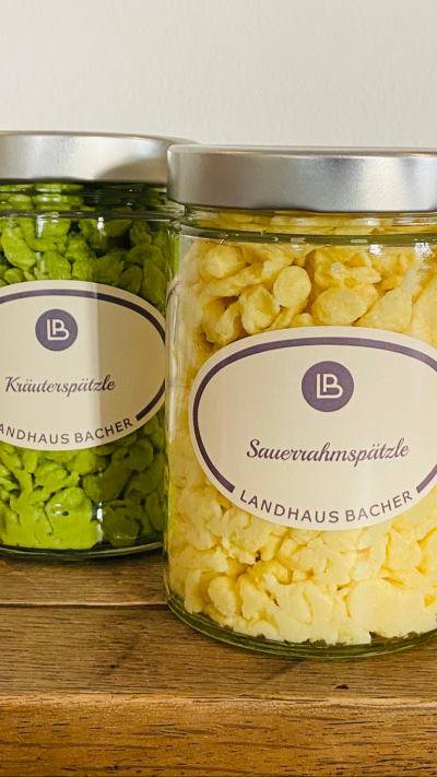 Kräuterspätzle & Sauerrahmspätzle