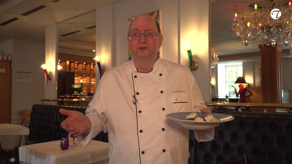 Chefkoch Jörg Mergner vom Palsi Bistro Kempinski Dresden | Seeteufel an Zucchiniesden