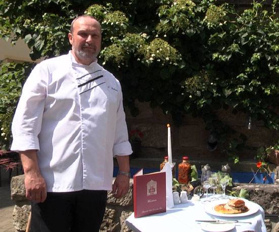 Chefkoch Sven Petzold mit seinem Rezept
