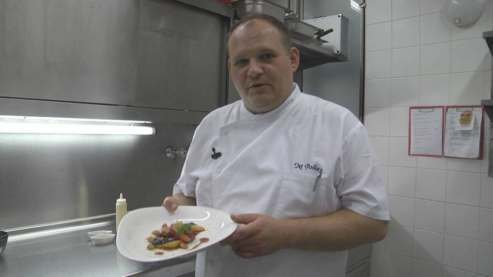 Chefkoch Marcus Poike im Jahr 2014