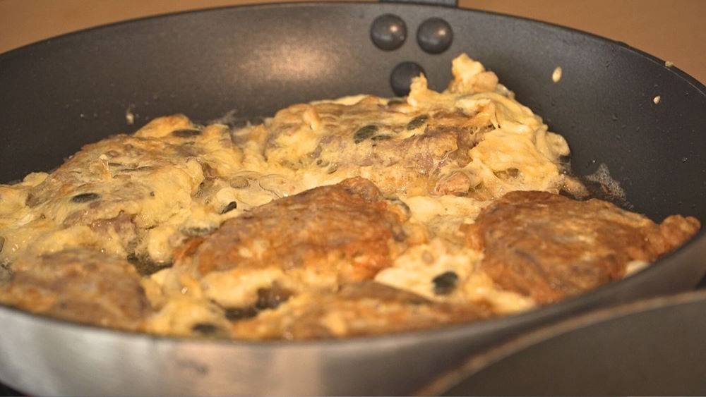 Mufflon-Medaillons in Ei-Körner Panade 