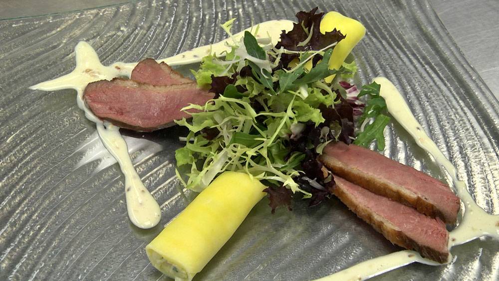 Teriyaki-Entenbrust | Salat von grüner Mango | Topfgucker-TV
